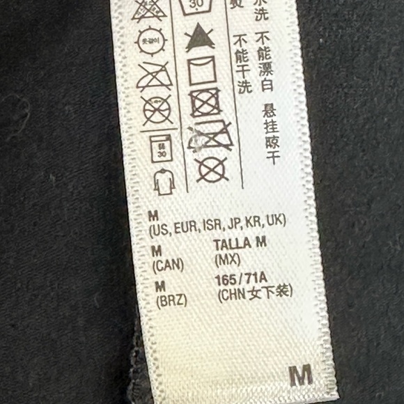 American Apparel Black Unitard Catsuit Jumpsuit Medium Bodycon Long Sleeve - Picture 7 of 16